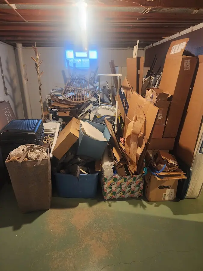 Roll-off dumpster container at job site for Yard Waste Dumpster Rental in Lake Monticello